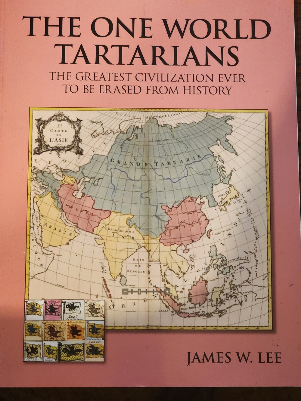 The One World Tartarians Map Art Print - Pink Cover